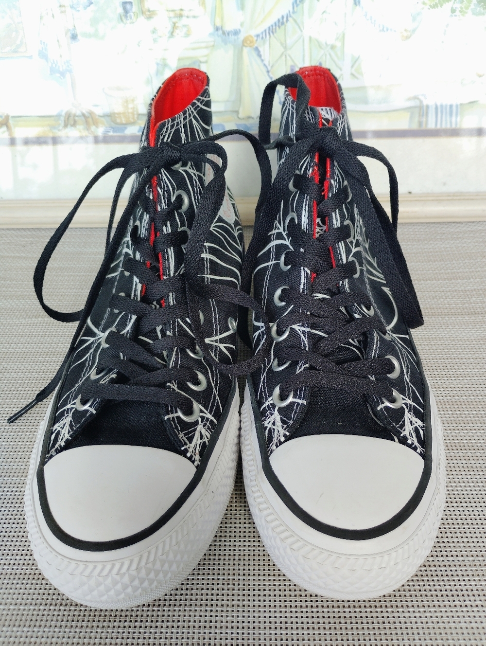 Unisex Converse Cons "White Widow" Black Canvas/White Skate Sneakers. M6.5/W8.5 - Picture 5 of 11